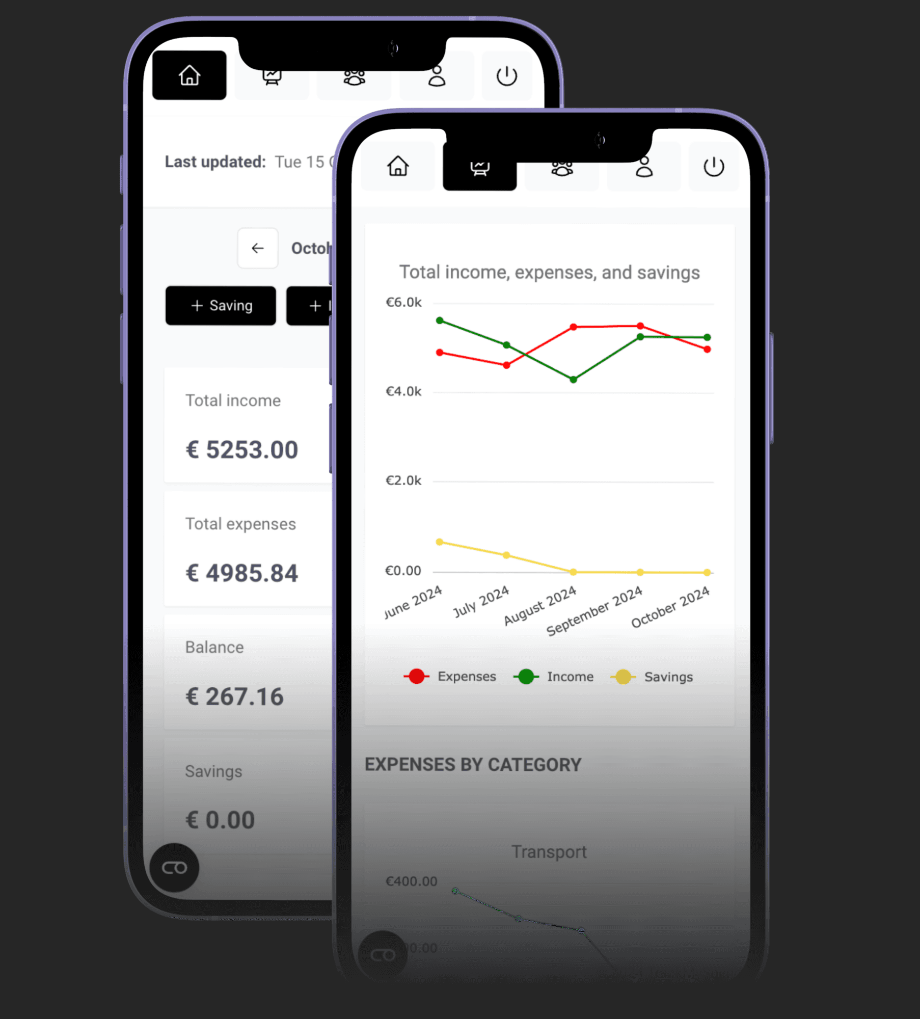 TrackMySpend app preview